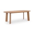 thumbnail image 2 of Moe's Home Collection Delta Oval Outdoor Dining Table Natural Wood Dining Tables, 2 of 6