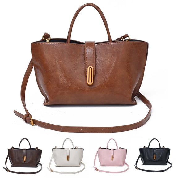 Suede Tote Bags for Women Retro Top-Handle Crossbody Shoulder Bag Handbags Purses Satchel for Travel Work