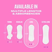 Carefree Panty Liners for Women, Long, Unwrapped, Unscented (92 Count)