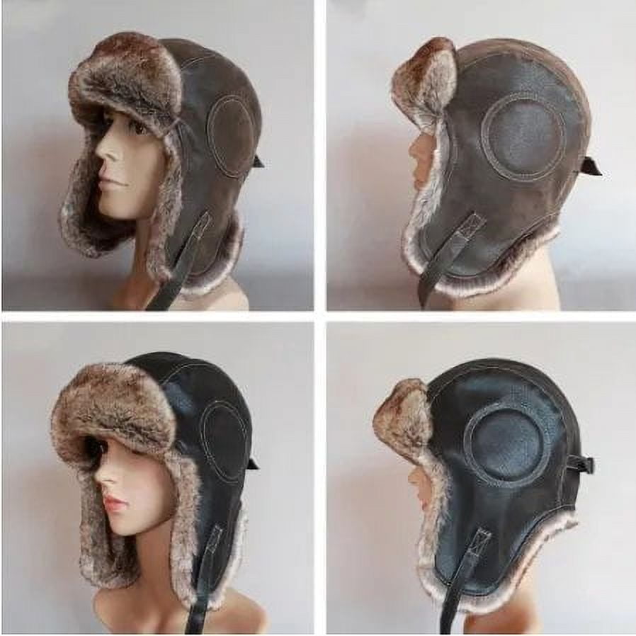 Chapeau Trappeur D'hiver Unisexe Avec Protège-oreilles - Style Russe, Chaud, Pour Ski Et Grand Froid