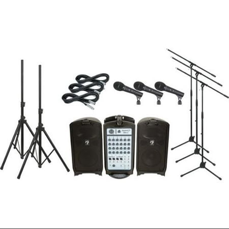 Fender Passport 300 PRO PA Package with 3 Mics
