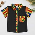 thumbnail image 2 of Gubotare Beach Shirts for Boys Toddler Baby Boy Button Down Shirt Short Sleeve T-Shirt Tops Casual Tee Summer Clothes 18 24 Months (Black,18-24 Months), 2 of 7