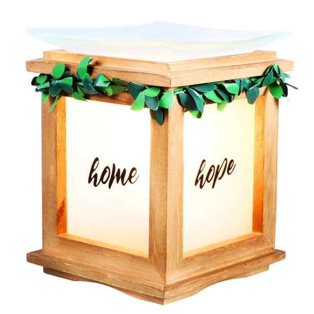 Toystoory Regulaciones europeas Casa de verde Horno de aromaterapia Portavelas de aromaterapia Aceite esencial Sin fuego Lámpara de cera de fusión Decoración del hogar No.2 Toystoory HA027514-02