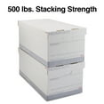 thumbnail image 4 of Staples Medium Duty 50% Recycled Corrugated File Box Lift Off Lid Letter Size White/Gray 4/Carton, 4 of 9