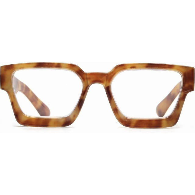 JM Square Blue Light Glasses, Blue Light Blocking Computer Glasses for women men Spring Hinges Anti Eyestrain & UV Protection