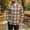 A_Khaki#19, variant on Yteetum Men's Button Down Shirts Oversized Long Sleeve Flannel Brushed Plaid Shirt Men Fall Casual Checkered Loose Comfy Lapel Collared T Shirts