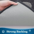thumbnail image 5 of Smiry Dog Door Mats for Muddy Shoes and Paws, Non Slip Low-Profile Washable Indoor Doormats, Absorbent Dirt Trapper Entryway Rugs, 30"x20", Dark Grey, 5 of 9