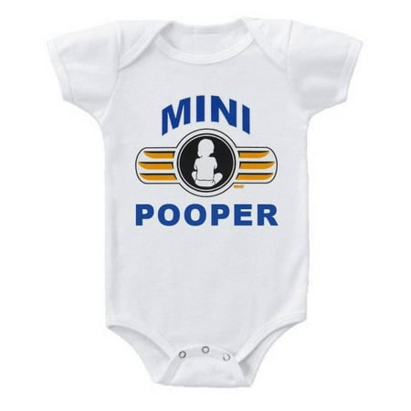 

Mini Pooper Funny Baby Bodysuit