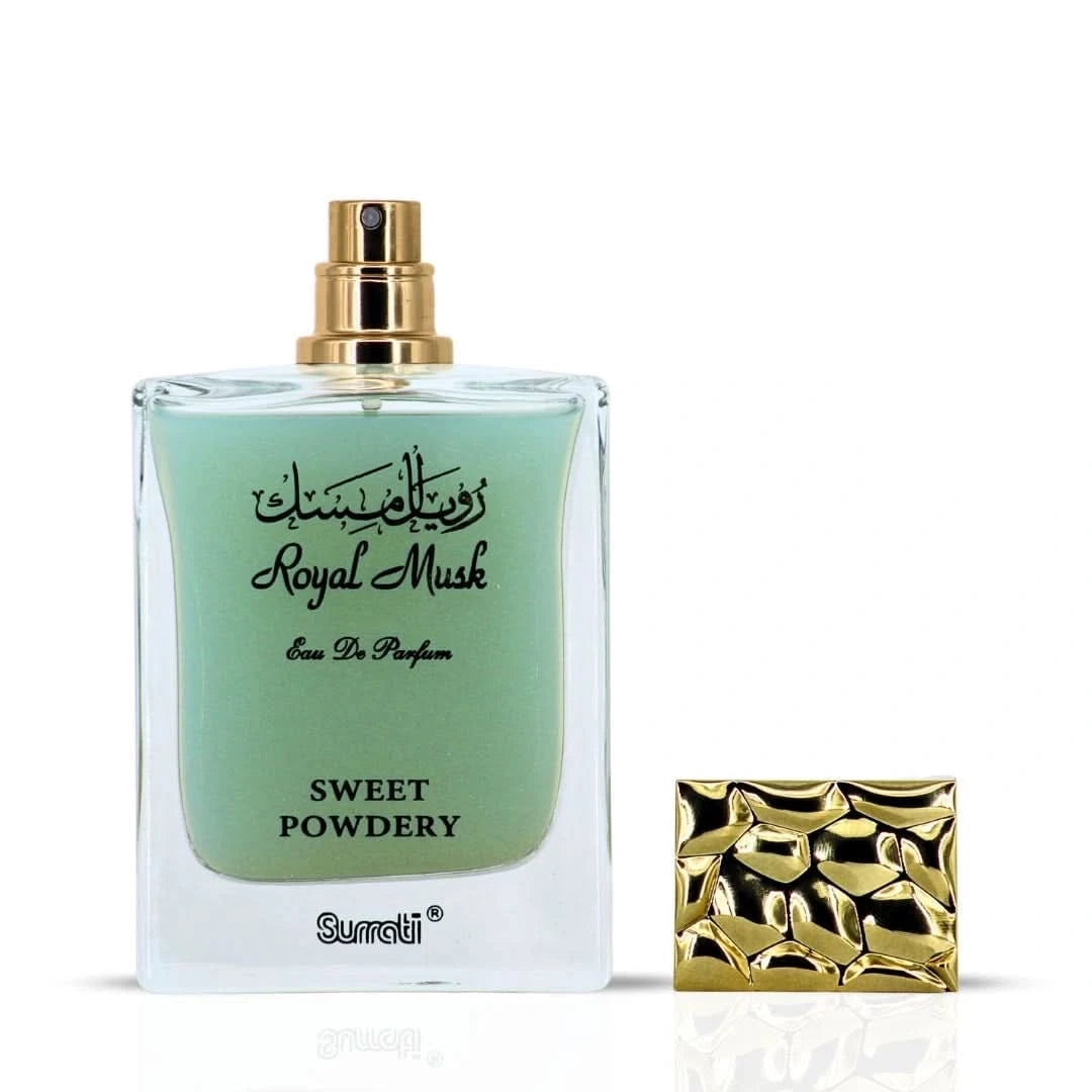 Royal Musk Sweet Powdery EDP 100ML (3.4 OZ) by SURRATI, Exotic Fragrances for Men  Women.