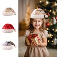 thumbnail image 1 of Gorro de Papá Noel Navideño para Adultos con Estrellas Doradas: Gorro de Poliéster Rojo Supersuave para Fiestas, Disfraces y Decoraciones Navideñas., 1 of 6