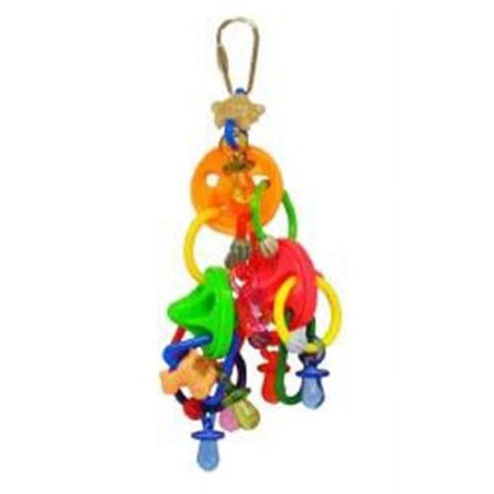UPC: 0644472012330 | A&E Cage 001442 Happy Beaks Spinners & Pacifiers Toy  Multicolor
