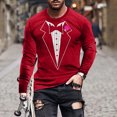 thumbnail image 1 of Blusas y camisas de manga larga y cuello redondo, camisetas casuales de moda para hombre, camisetas deportivas con estampado navideño, camisetas de manga larga, blusas de manga larga y cuello redondo,, 1 of 4