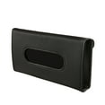 thumbnail image 2 of Draw Type Plastic Storage Box, Disposable/Cloth Face Coverings Holder for Car, Leather Material, Velcro Closed Hanging Clip, Prevents Secondary Pollution, 2 of 2