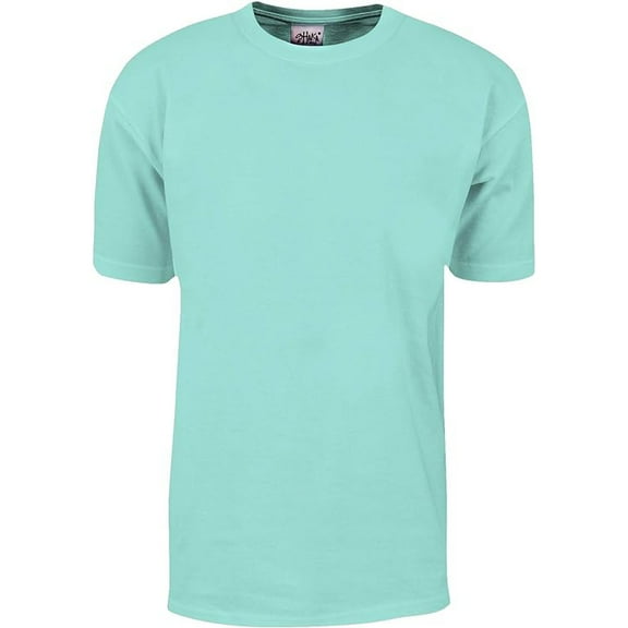 Shaka Wear Men's Max Heavyweight Short Sleeve Crew Neck T-Shirt - Powder Blue - Medium