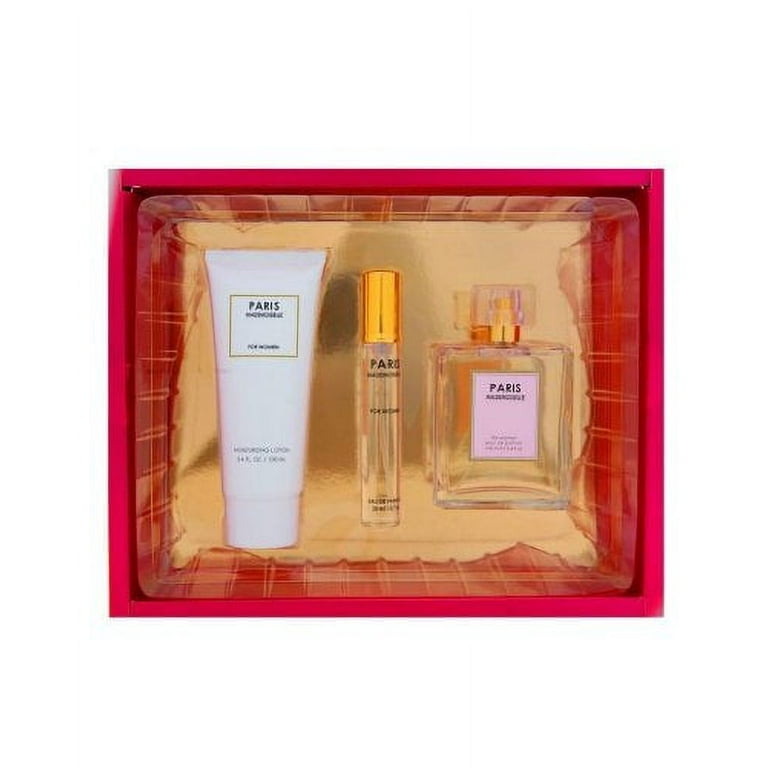 Paris Mademoiselle Perfume for Women 3 Piece Set; Perfume 3.4 Fl. 0z, Mini  Perfume .07 Fl. Oz. And Moisturizing Lotion