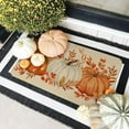 thumbnail image 4 of Fall Door Mat Pumpkins Doormat for Indoor Outdoor, Autumn Decor Rug for Outside Porch Entry Front Entrance 17x29 Inch (Orange), 4 of 6