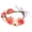 Coral Beige, variant on NFTIGB Adjustable Coral Beige Flower Wreath Crown Headband for Women Bridal Wedding Beach Vacation Festival Floral Hair Accessories, 8.66 inches / 22 cm