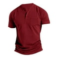 thumbnail image 1 of Hauts de Performance à Manches Courtes pour Usage Quotidien - Chemise Décontractée Intemporelle Unie pour Hommes, 1 of 4