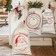 thumbnail image 5 of Canvas Christmas Gift Bag - " Christmas Santa Sacks Canvas Bags For Holiday ", 5 of 7