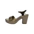 thumbnail image 3 of SANDALIA DE VESTIR LEON MUJER ORO SINTETICO 3743 LEON  3743p, 3 of 4