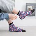 thumbnail image 2 of Pofeuu daisy Skull red flower Print 30cm Socks, Adult Running Hiking Socks for Youth and Adult, 2 of 7