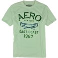 thumbnail image 1 of Aeropostale - Camiseta gráfica para hombre con acabado de fieltro de Nueva York, color blanco, extragrande, 1 of 1