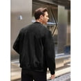thumbnail image 4 of Coshow Men's Lightweight Jacket Sport Bomber Jacket Casual Suede Vintage Jacket, 4 of 5