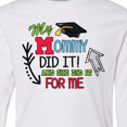 thumbnail image 4 of Inktastic My Mommy Did It and She Did it For Me with Graduation Cap Long Sleeve Youth T-Shirt, 4 of 5