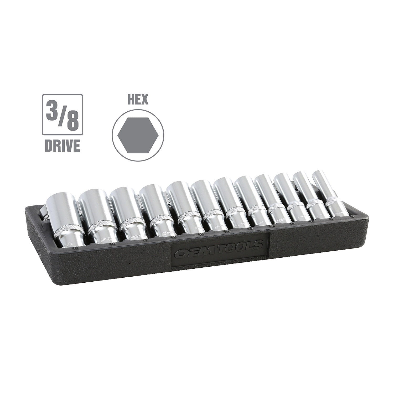 OEMTools 24 Piece 3/8" Drive Socket Set (Metric)