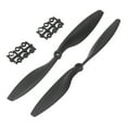 RC Aircraft Propellers Black Nylon Flexible Aerodynamic Design Easy