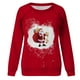 thumbnail image 5 of Top de suéter con estampado navideño de manga larga con cuello redondo para mujer primavera otoño Pompotops  FGAJ10209, 5 of 5