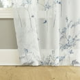 thumbnail image 3 of No. 918 Margot Botanical Print Sheer Rod Pocket Curtain Panel, 50"W X 84"L, Blue, 3 of 6