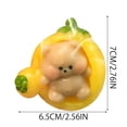 thumbnail image 3 of CY5O5ee 1PCS Cute Sleeping Animal Statues SqueezeToys Carrot Rabbit Slow Rising Soft Toy Stress Relieving FidgetToys for Adults PartyFavors Decompression Toy, 3 of 9