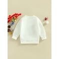 thumbnail image 4 of Qmyliery Toddler Baby Christmas Sweatshirt, Long Sleeve Crew Neck Letter Print Pullover Tops,6 Months-4 Years, 4 of 8