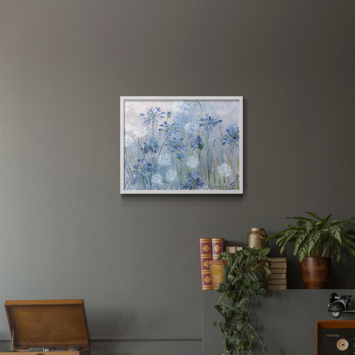 Dandelion and Agapanthus by Sally Swatland - Restickable Framed Giclée Print