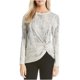 thumbnail image 1 of Blusa de Jersey Karen Kane con giro abstracto para mujer Beige Mediana Pull-over, 1 of 1