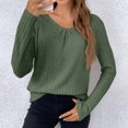 thumbnail image 4 of Diufon Women's Elegant Knitted Tops Long Sleeve Lace Backless Pullover Sweaters Trendy Casual Loose Blouse, 4 of 9