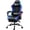 Blue, variant on Delmango RGB Ergonomic Gaming Chair with Massage, LED Lights, Footrest, Lumbar Support, Black