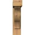 thumbnail image 2 of Ekena Millwork 5 1/2"W x 22"D x 22"H Funston Block Smooth Bracket w/ Offset Brace, Western Red Cedar, 2 of 25