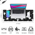 thumbnail image 5 of Long Mouse Pads for Desk,Spooky Halloween Ghosts Pattern Desk Mats on Top Of Desks, Desk Mouse Pad Extra Large with 3mm Non-Slip Base and Stitched Edge for Gaming,Office,Work,Home 31.5x11.8in, 5 of 5