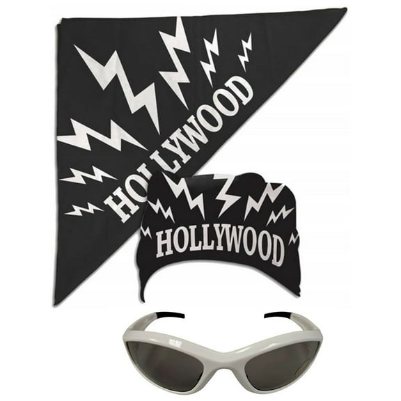 WWE Hollywood Hulk Hogan nWo Bandana White Sunglasses Costume