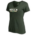 thumbnail image 2 of Women's Green South Florida Bulls Team Strong V-Neck T-Shirt, 2 of 3