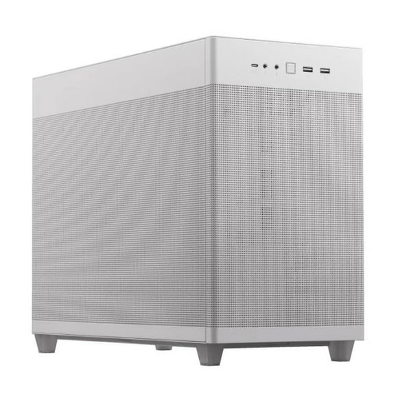Gabinete ASUS Prime AP201 Micro ATX Mini Torre 1 Fan USB-C Blanco
