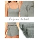 thumbnail image 4 of Pijama para mujer sin mangas Crop Tank Tops y pantalones cortos Strtechy 2pcs Lounge Set Small Grey, 4 of 5