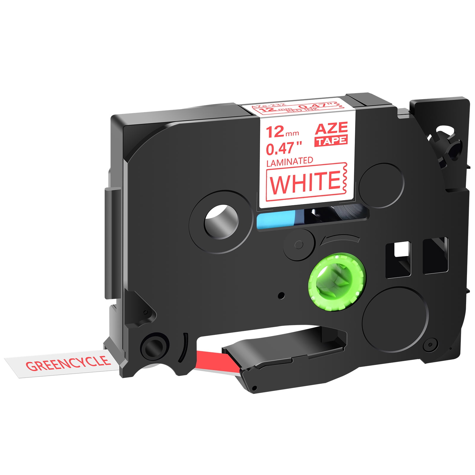 2PK White on Black Label Tape For Brother TZe-335 TZ-335 PT-H100 PT-E300 12mm 8m 