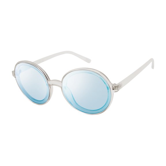 Circus NY by Sam Edelman Women's CC603 Retro UV400 Protective Round Fashion Sunglasses, 57mm