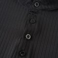 thumbnail image 7 of XFeng Men's Ribbed Sleeveless Henley Tank Top, Stand Collar Casual Muscle Shirt, 7 of 7