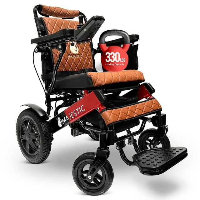 Majestic Fauteuil Roulant Électrique, Fauteuils Roulants Électriques Légers, Seulement 49 Lb, Capacité de 330 Lb