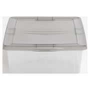 IRIS 28 Qt. Underbed Plastic Storage Bins with Lids, Stackable Storage Containers, Totes, 6 Pack
