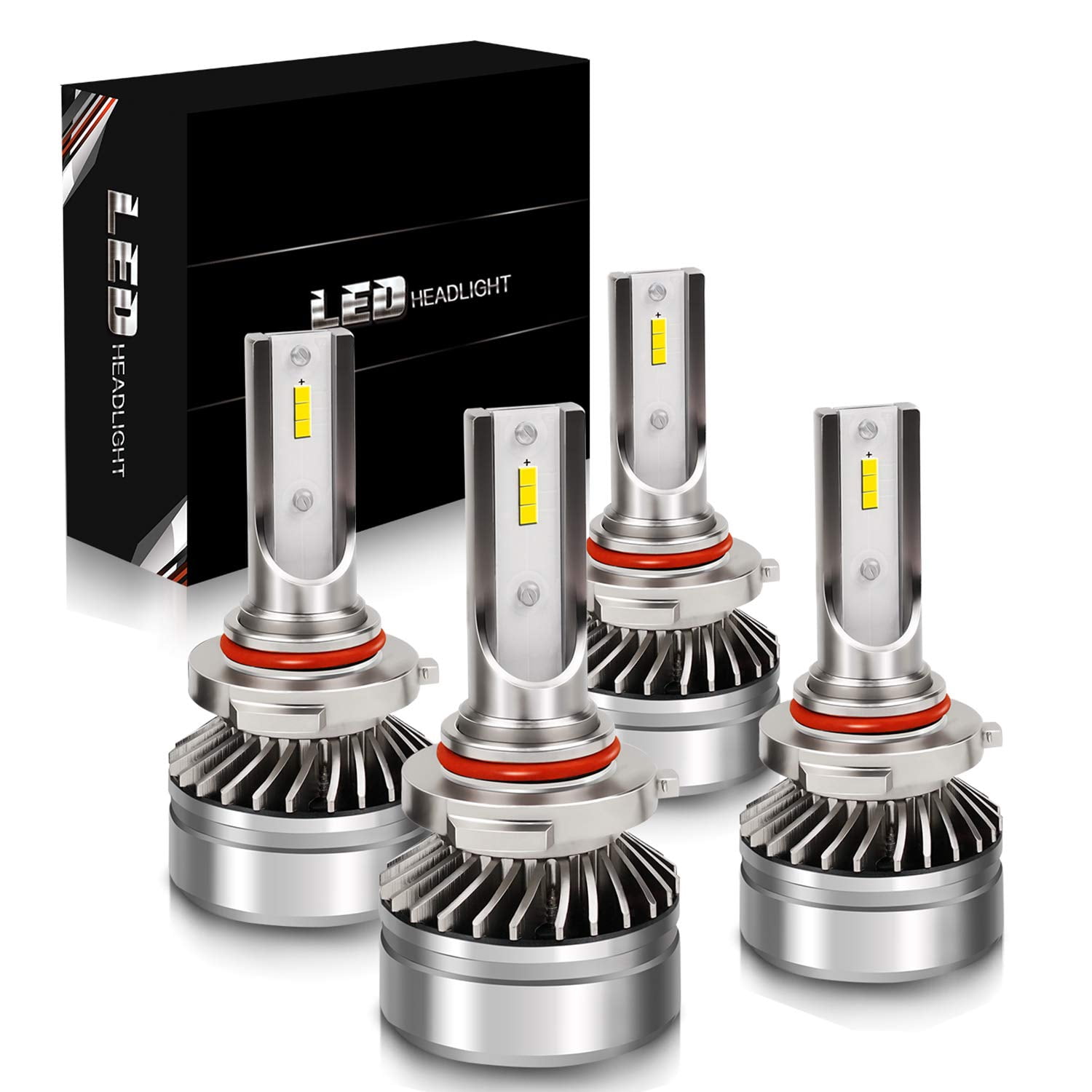 9005//HB3 LED Headlight Bulbs 6000K Xenon White Turbo Fan High Beam Light Bulb